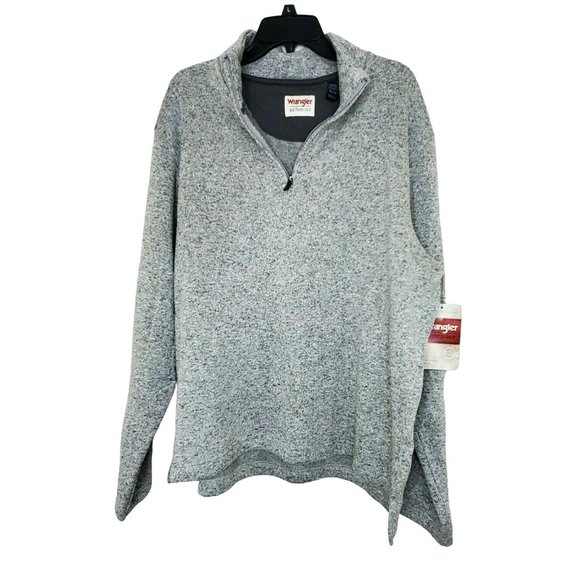 Wrangler Authentic Fleece Quarter-Zip Real Comfortable Men’s XL Sweater - Picture 1 of 11